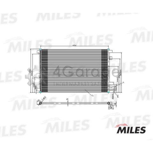 MILES ACCB015 Конденсатор кондиционер