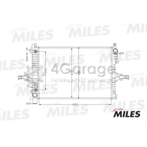 MILES ACRB062 Радиатор охлаждение двигателя