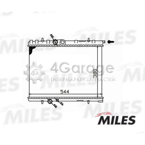 MILES ACRM043 Радиатор охлаждение двигателя