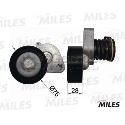 MILES AG00082 Натяжная планка поликлиновой ремень