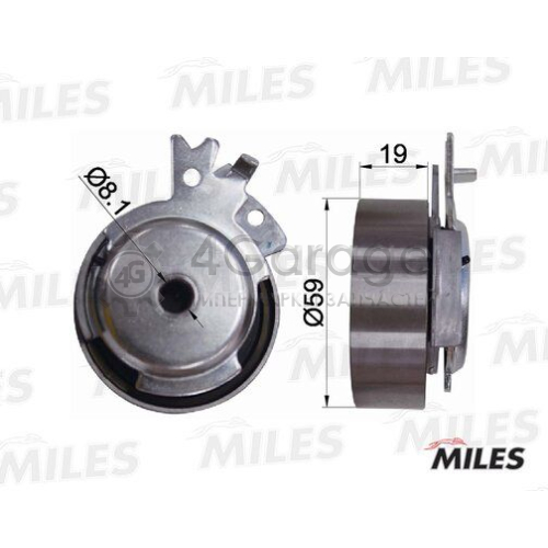 MILES AG02001 Натяжной ролик ремень ГРМ