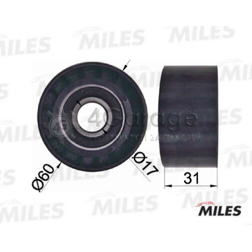 MILES AG03071 Паразитный / ведущий ролик поликлиновой ремень