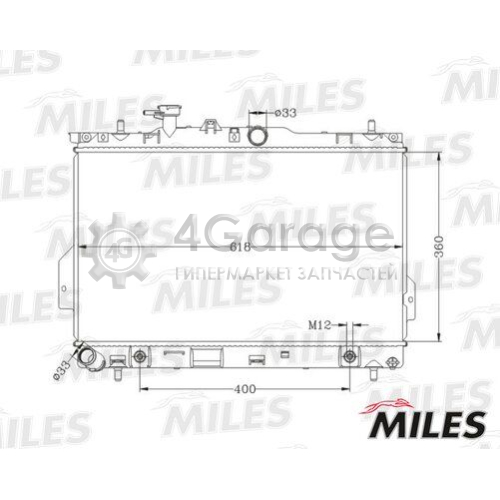 MILES ACRB362 Радиатор охлаждение двигателя