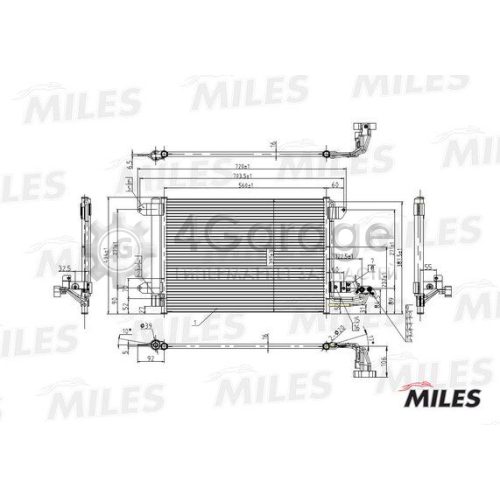 MILES ACCB003 Конденсатор кондиционер