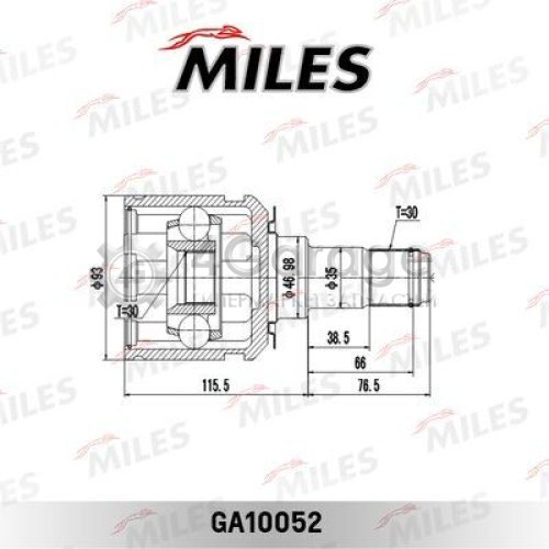 Шарнир приводной вал MILES GA10052 в Нижнем Новгороде