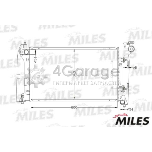 MILES ACRB105 Радиатор охлаждение двигателя