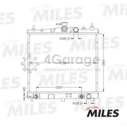 MILES ACRB064 Радиатор охлаждение двигателя