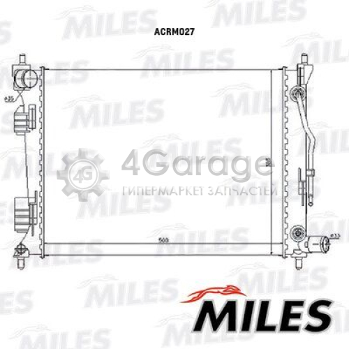 MILES ACRM027 Радиатор охлаждение двигателя