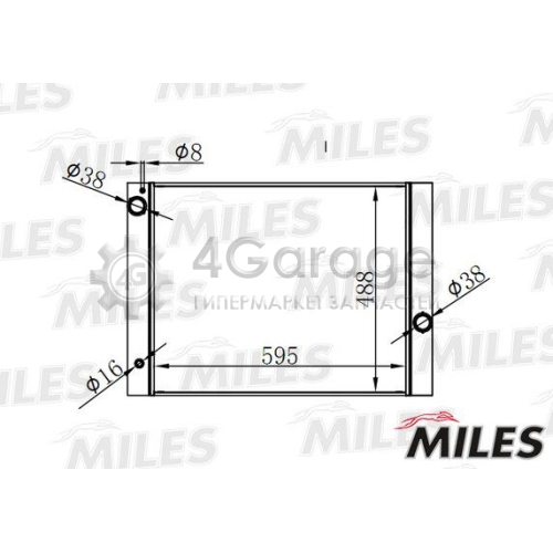 MILES ACRB116 Радиатор охлаждение двигателя