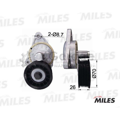 MILES AG00301 Натяжная планка поликлиновой ремень