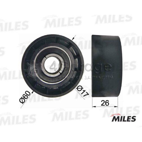 MILES AG03013 Паразитный / ведущий ролик поликлиновой ремень