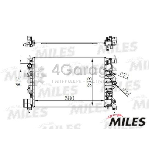 MILES ACRB440 Радиатор охлаждение двигателя