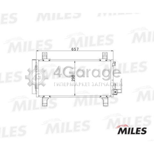 MILES ACCB068 Конденсатор кондиционер