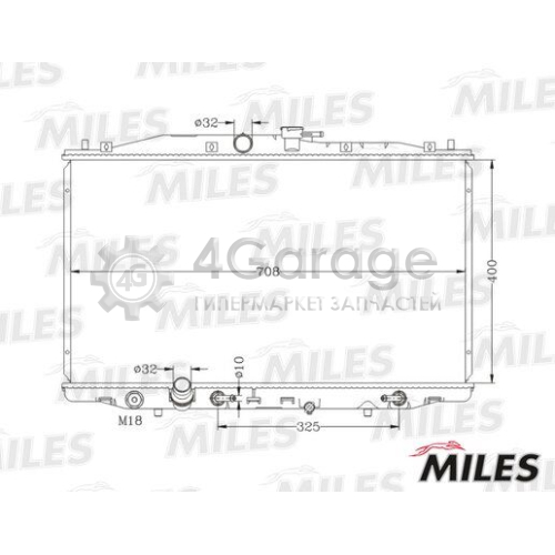 MILES ACRB359 Радиатор охлаждение двигателя