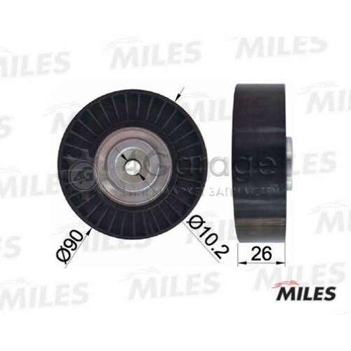 MILES AG03095 Паразитный / ведущий ролик поликлиновой ремень