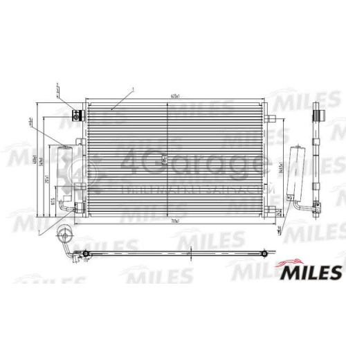 MILES ACCB026 Конденсатор кондиционер