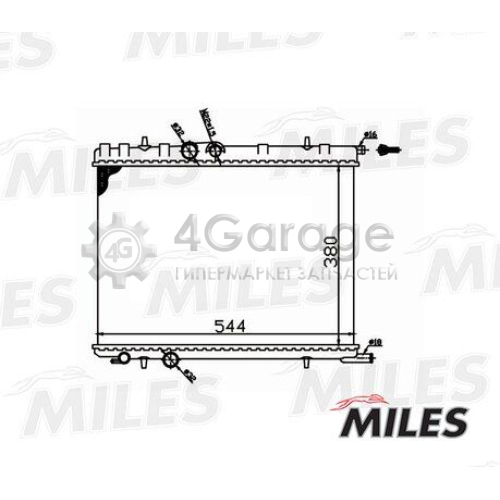 MILES ACRM010 Радиатор охлаждение двигателя