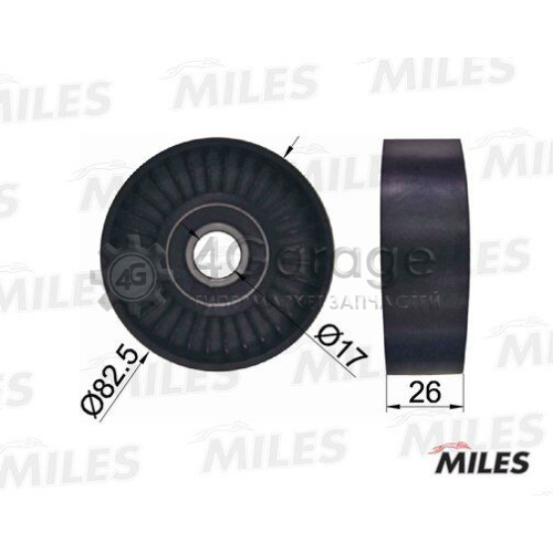 MILES AG02054 Паразитный / ведущий ролик поликлиновой ремень