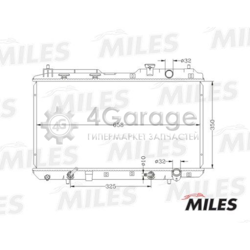 MILES ACRB040 Радиатор охлаждение двигателя