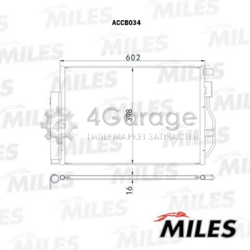 MILES ACCB034 Конденсатор кондиционер