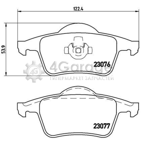 Комплект тормозных колодок дисковый тормоз BREMBO P86014 в Москве