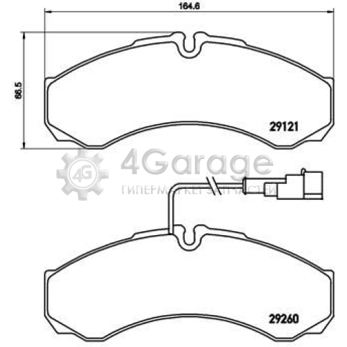 Комплект тормозных колодок дисковый тормоз BREMBO P56069 в Нижнем Новгороде
