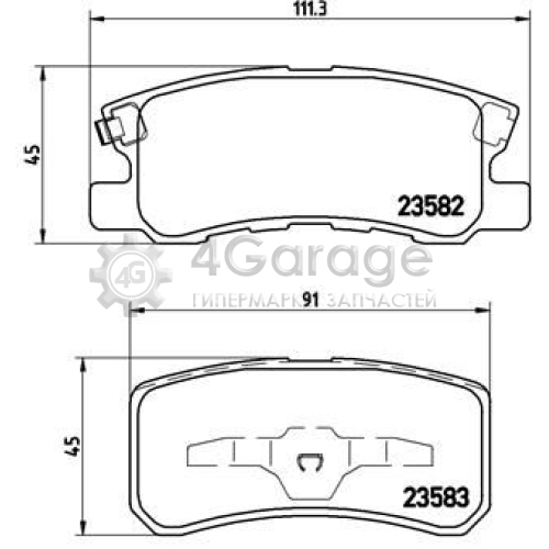 BREMBO P54031 Комплект тормозных колодок дисковый тормоз