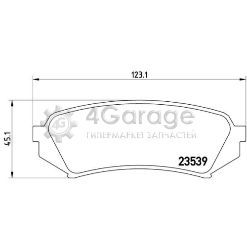 BREMBO P83049 Комплект тормозных колодок дисковый тормоз в Красноярске