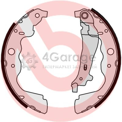 BREMBO S68546 Комплект тормозных колодок