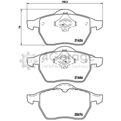 BREMBO P85036 Комплект тормозных колодок дисковый тормоз DIRECTIONAL BRAKE PADS