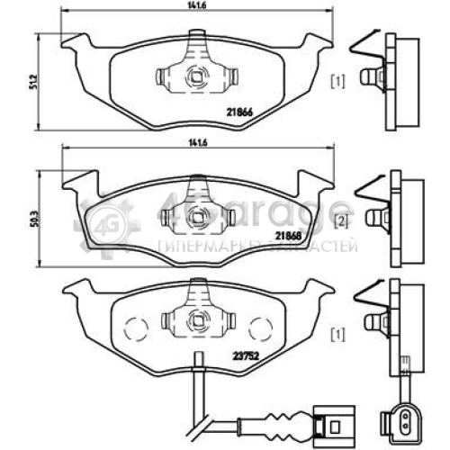 BREMBO P85071 Комплект тормозных колодок дисковый тормоз