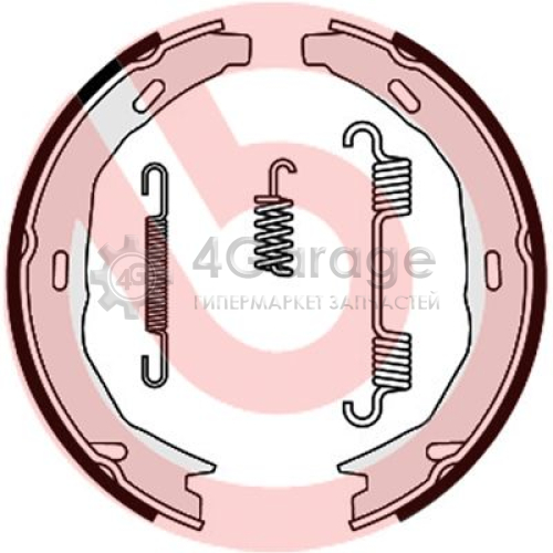 BREMBO S50522 Комплект тормозных колодок стояночная тормозная система