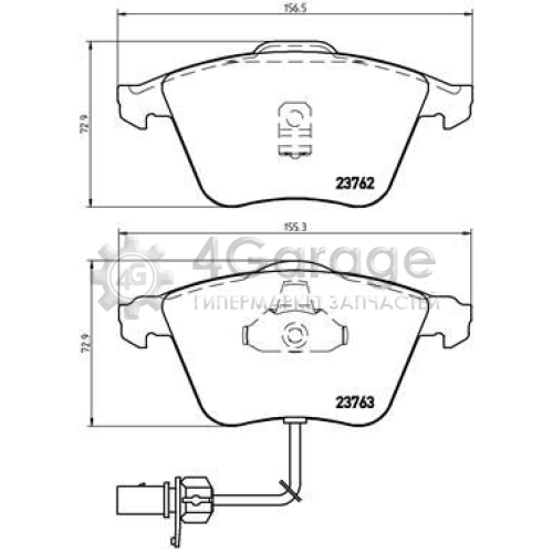 BREMBO P85056 Комплект тормозных колодок дисковый тормоз