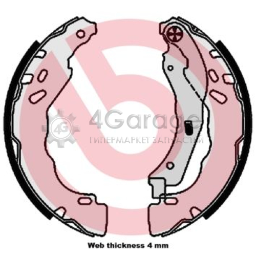 BREMBO S61544 Комплект тормозных колодок