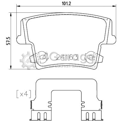 BREMBO P23175 Комплект тормозных колодок дисковый тормоз