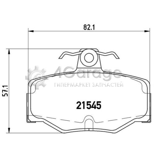 BREMBO P56024 Комплект тормозных колодок дисковый тормоз