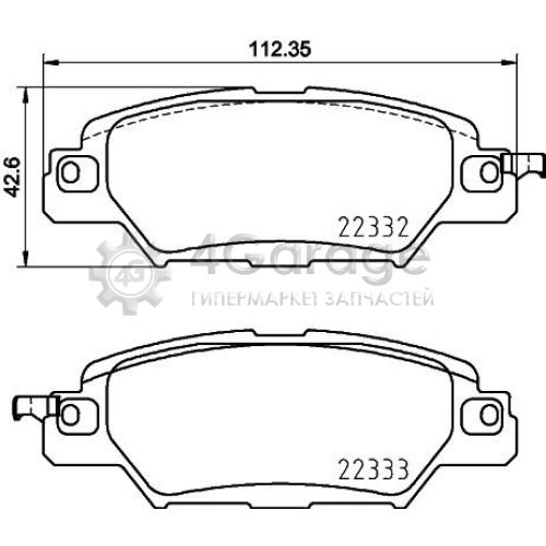 BREMBO P49053 Комплект тормозных колодок дисковый тормоз