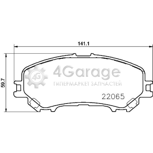 BREMBO P56100 Комплект тормозных колодок дисковый тормоз