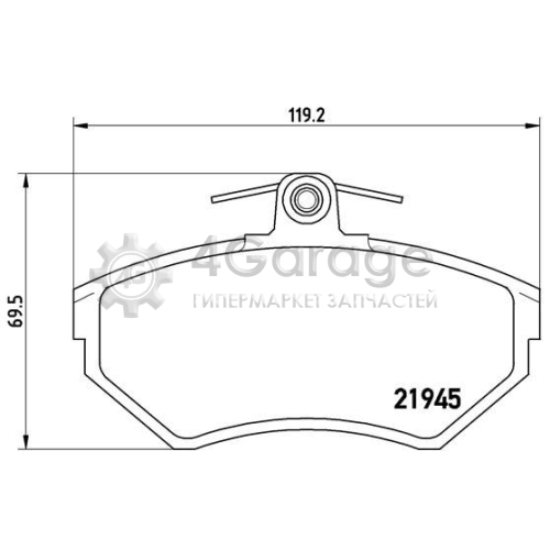 BREMBO P85042 Комплект тормозных колодок дисковый тормоз