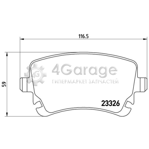 BREMBO P85076 Комплект тормозных колодок дисковый тормоз