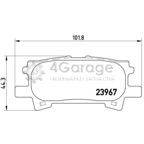 BREMBO P83068 Комплект тормозных колодок дисковый тормоз