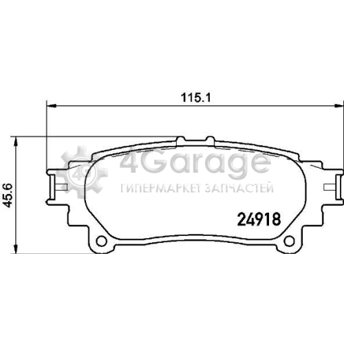 Комплект тормозных колодок дисковый тормоз BREMBO P83152 в Ростове-на-Дону