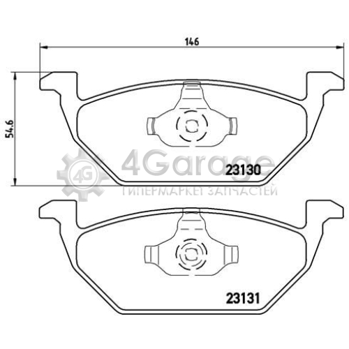 BREMBO P85041 Комплект тормозных колодок дисковый тормоз