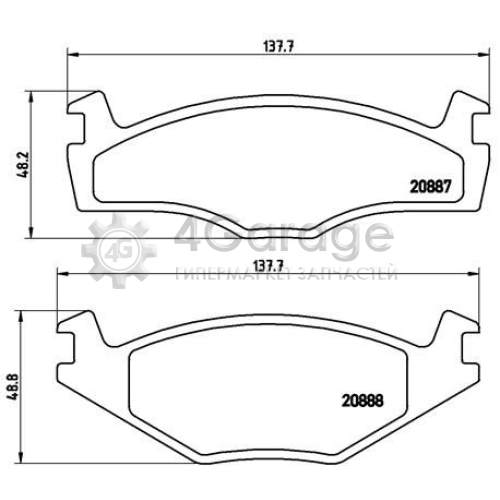 Комплект тормозных колодок дисковый тормоз BREMBO P85005 в Нижнем Новгороде