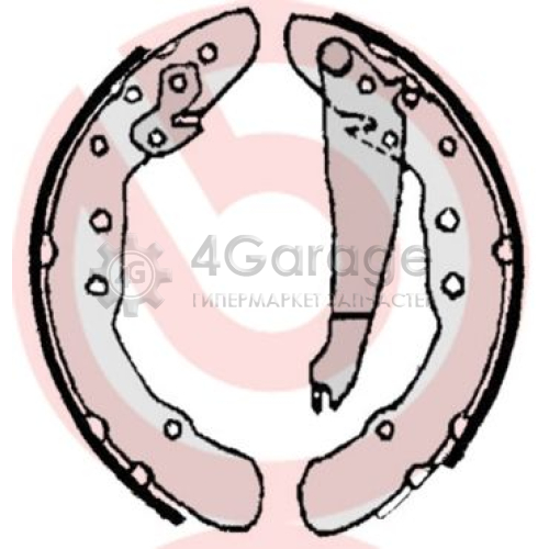 BREMBO S85514 Комплект тормозных колодок