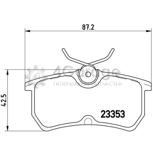 Комплект тормозных колодок дисковый тормоз BREMBO P24047 в Ростове-на-Дону