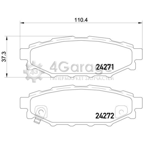 BREMBO P78020 Комплект тормозных колодок дисковый тормоз