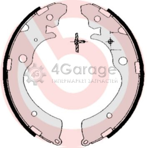 Комплект тормозных колодок BREMBO S28507 в Москве