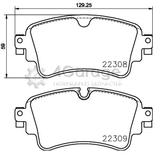 BREMBO P85154 Комплект тормозных колодок дисковый тормоз