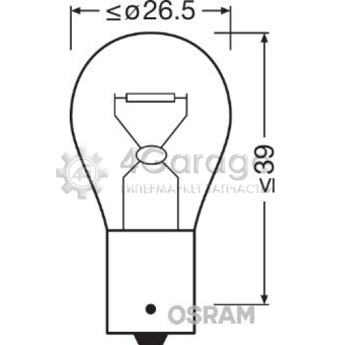 Лампа накаливания фонарь указателя поворота ORIGINAL OSRAM 7529 в Нижнем Новгороде